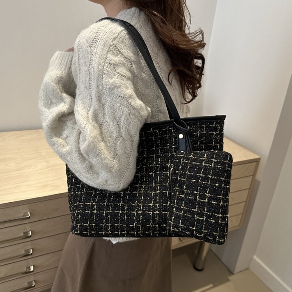 ツイードビッグトートバッグ|オフィスカジュアル レディース 通販【ミレジェネ】