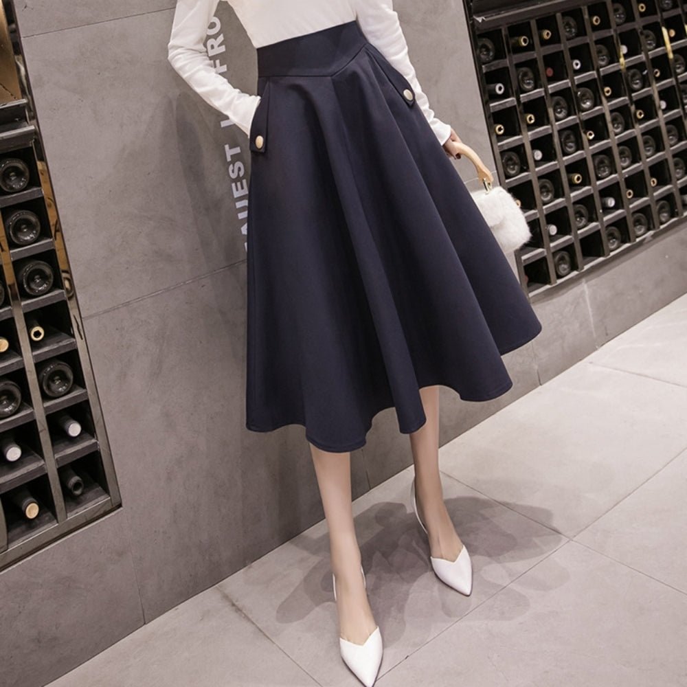 ボールガウンミドル丈スカート|オフィスカジュアル レディース 通販【ミレジェネ】