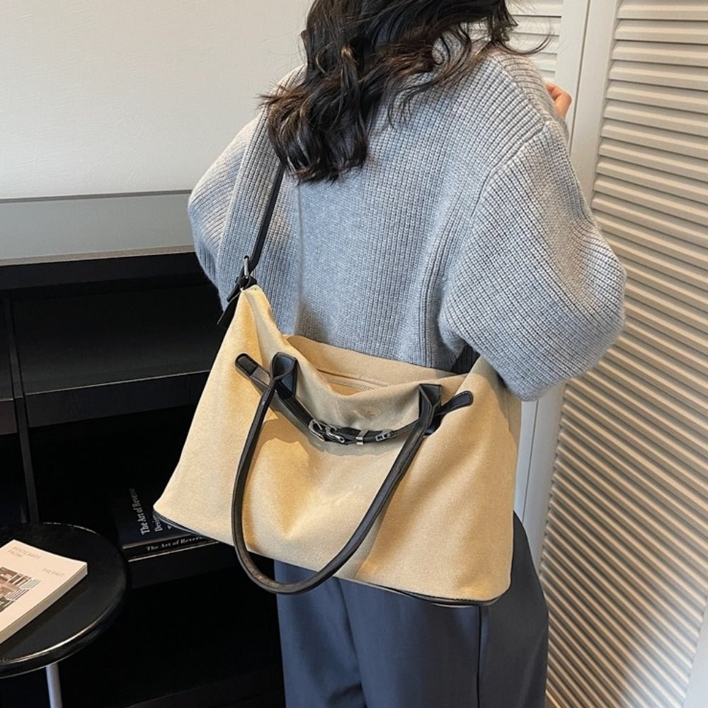 キャンバス地配色バッグ|オフィスカジュアル レディース 通販【ミレジェネ】