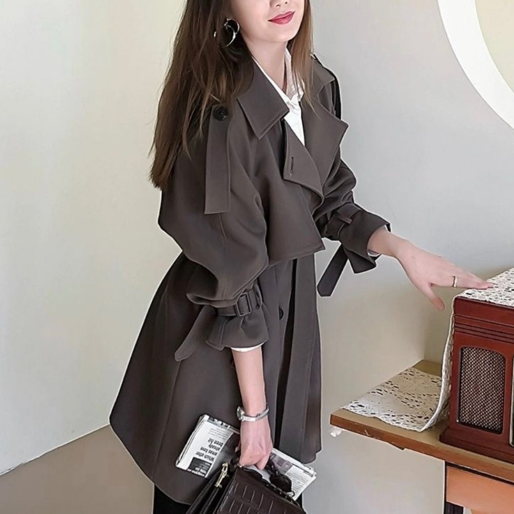 ラグランモードトレンチコート|オフィスカジュアル レディース 通販【ミレジェネ】