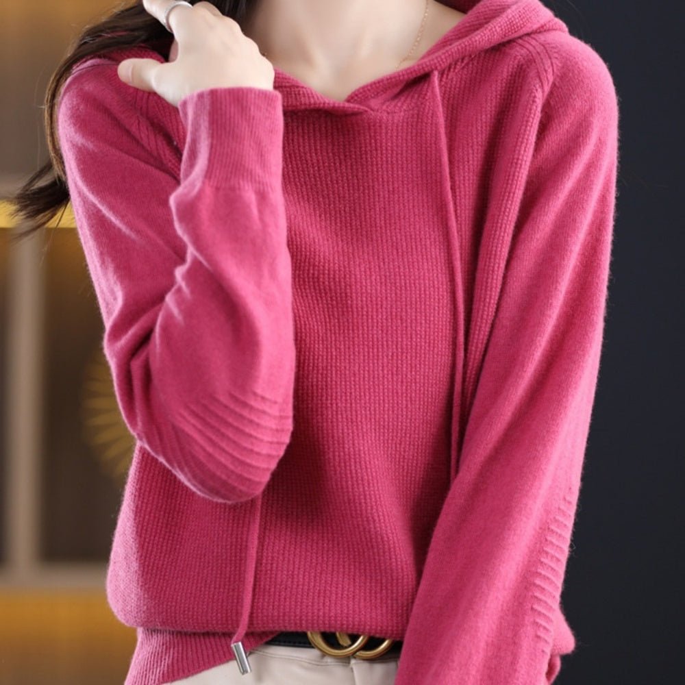 フード付きニット|オフィスカジュアル レディース 通販【ミレジェネ】