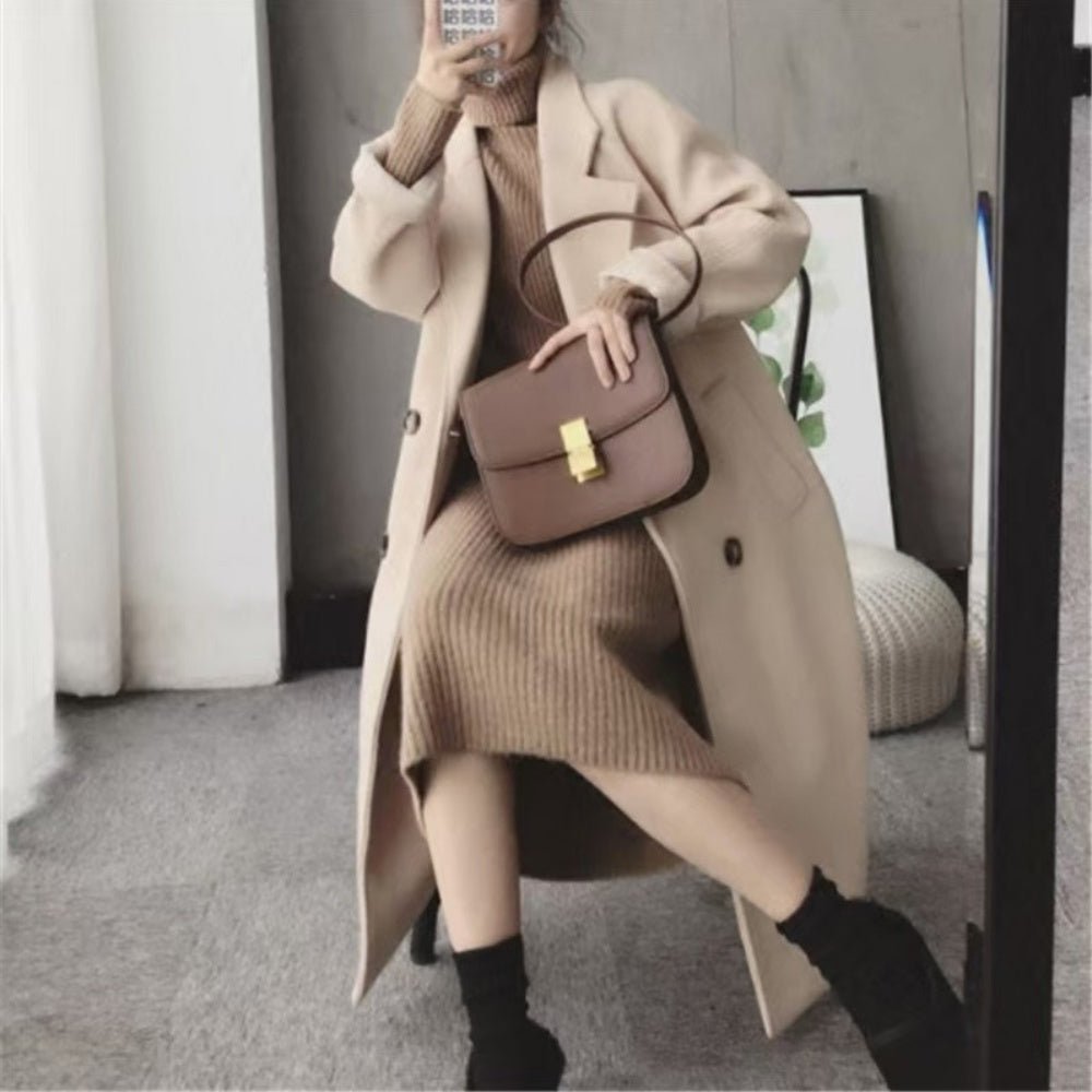 ハイネックロングニットワンピース|オフィスカジュアル レディース 通販【ミレジェネ】