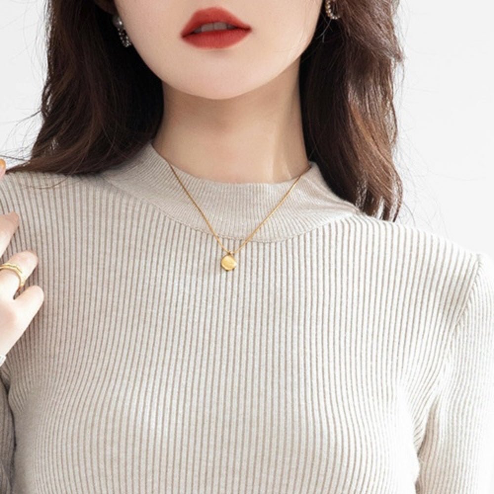 プリーツ風リブニットワンピース|オフィスカジュアル レディース 通販【ミレジェネ】