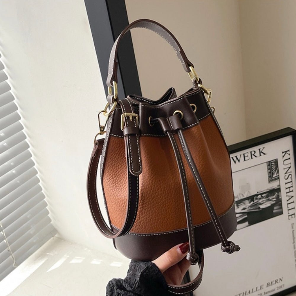 ハンドル付き丸底巾着バッグ|オフィスカジュアル レディース 通販【ミレジェネ】