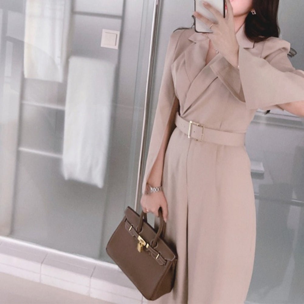 スリットスリーブオールインワン|オフィスカジュアル レディース 通販【ミレジェネ】