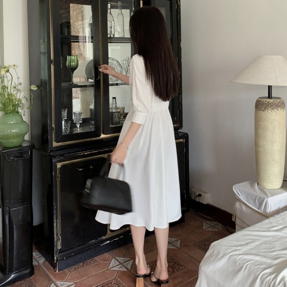 カシュクールワンピース|オフィスカジュアル レディース 通販 Millennial Generation【ミレジェネ】