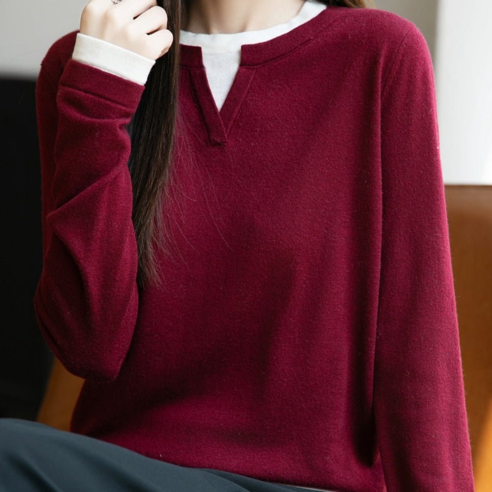 フェイクツーピースニット|オフィスカジュアル レディース 通販【ミレジェネ】