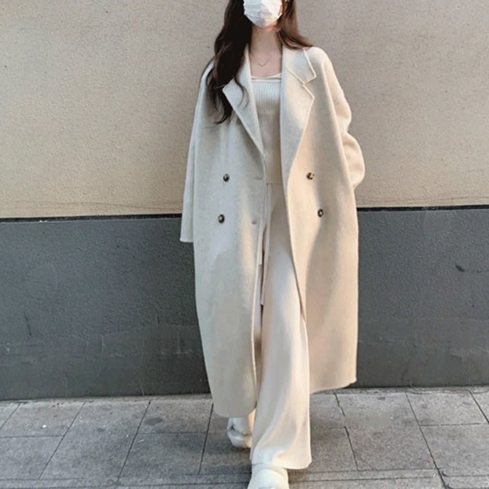 オフィスカジュアル 冬 シンプルオーバーサイズコート ミレジェネ