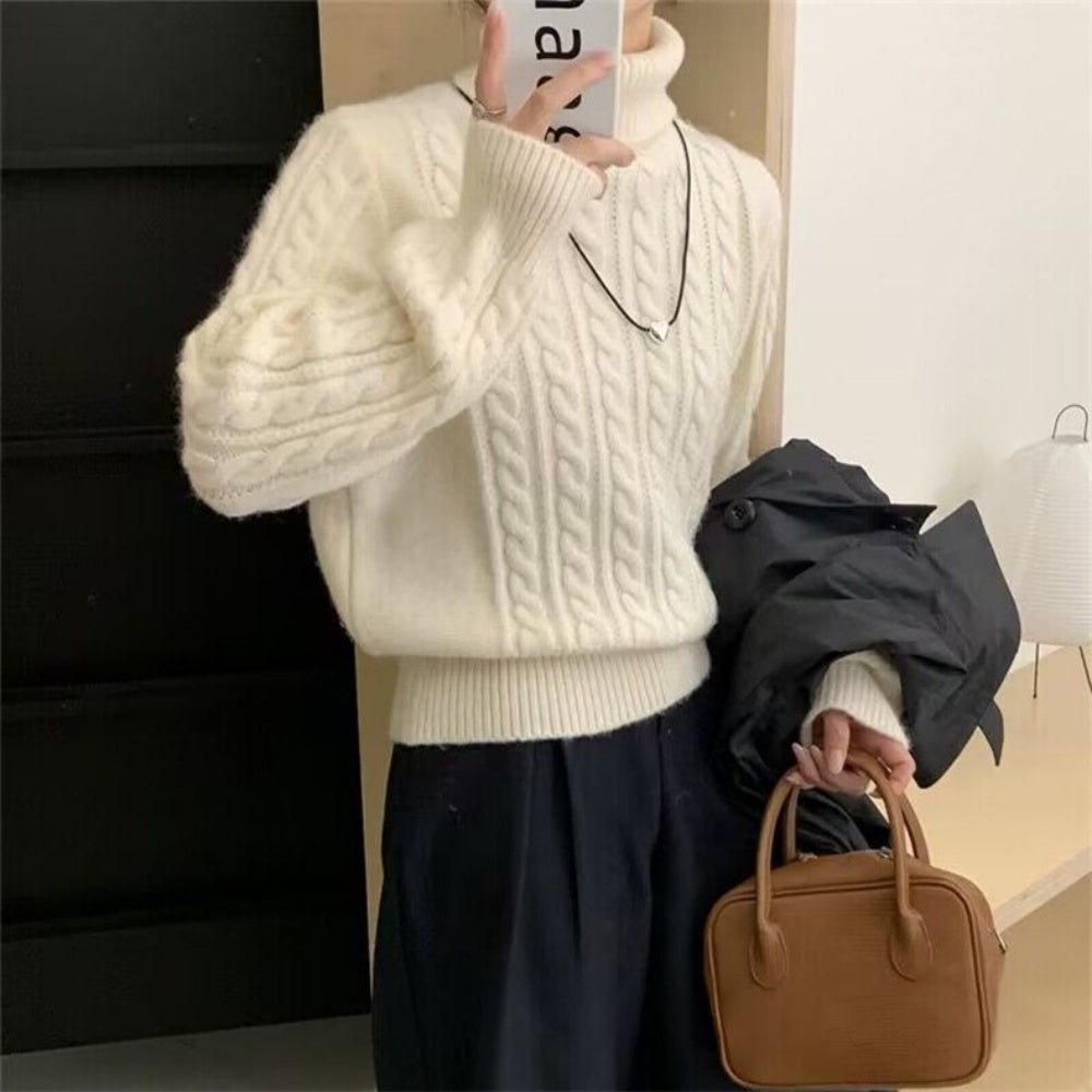 ケーブル柄プルオーバーニット|オフィスカジュアル レディース 通販 Millennial Generation【ミレジェネ】