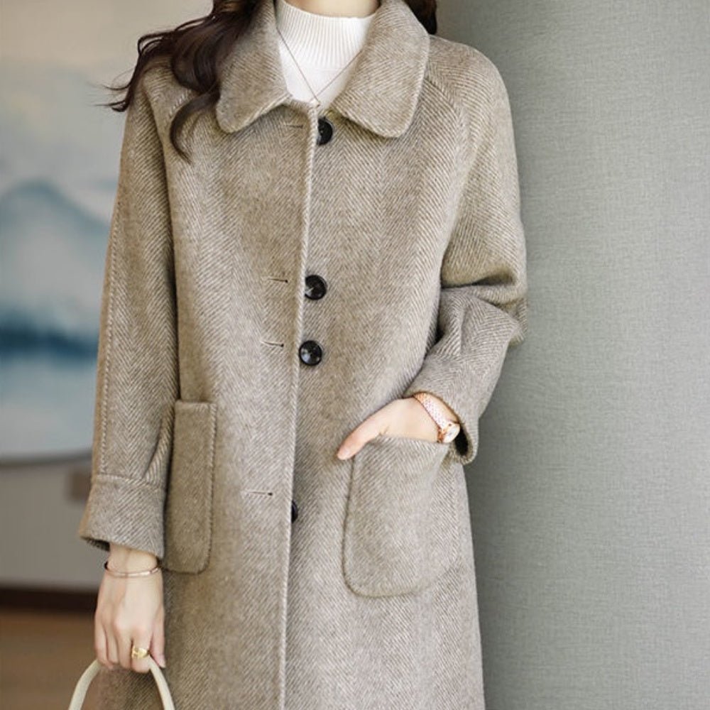 デザイン配置ボタンステンカラーコート|オフィスカジュアル レディース 通販【ミレジェネ】