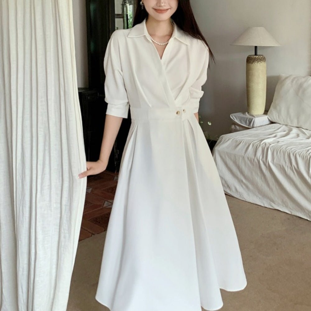 カシュクールワンピース|オフィスカジュアル レディース 通販 Millennial Generation【ミレジェネ】