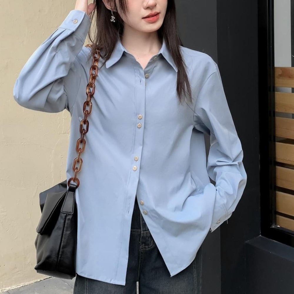ベーシックシャツブラウス|オフィスカジュアル レディース 通販【ミレジェネ】