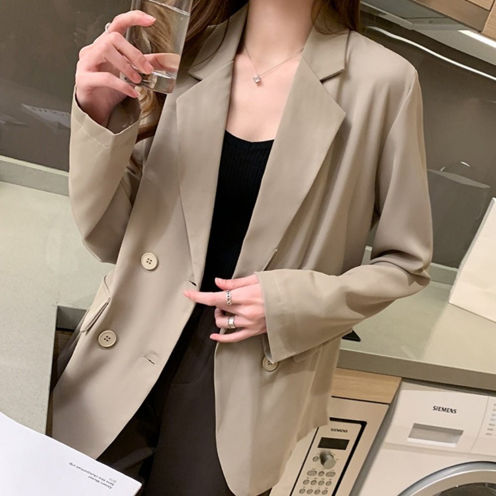 ポケットモチーフダブルボタンジャケット|オフィスカジュアル レディース 通販【ミレジェネ】