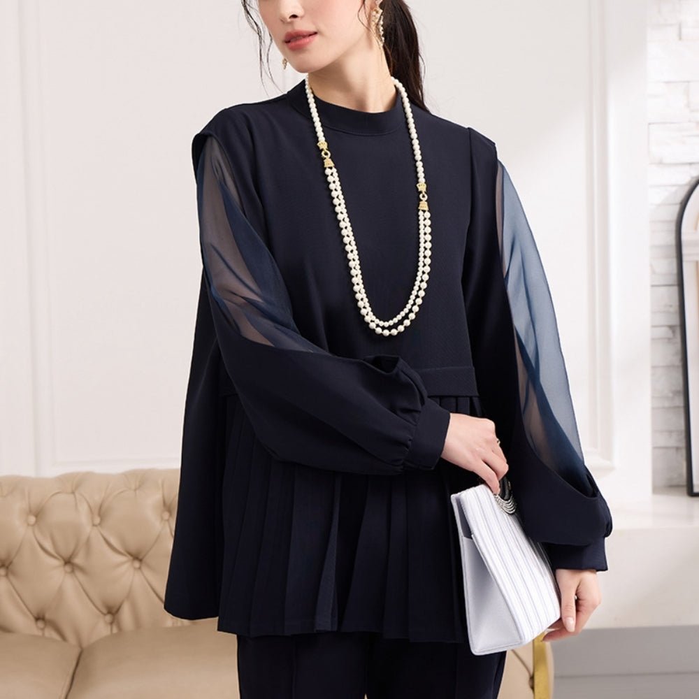 ペプラムシアーエレガントセットアップ|オフィスカジュアル レディース 通販【ミレジェネ】