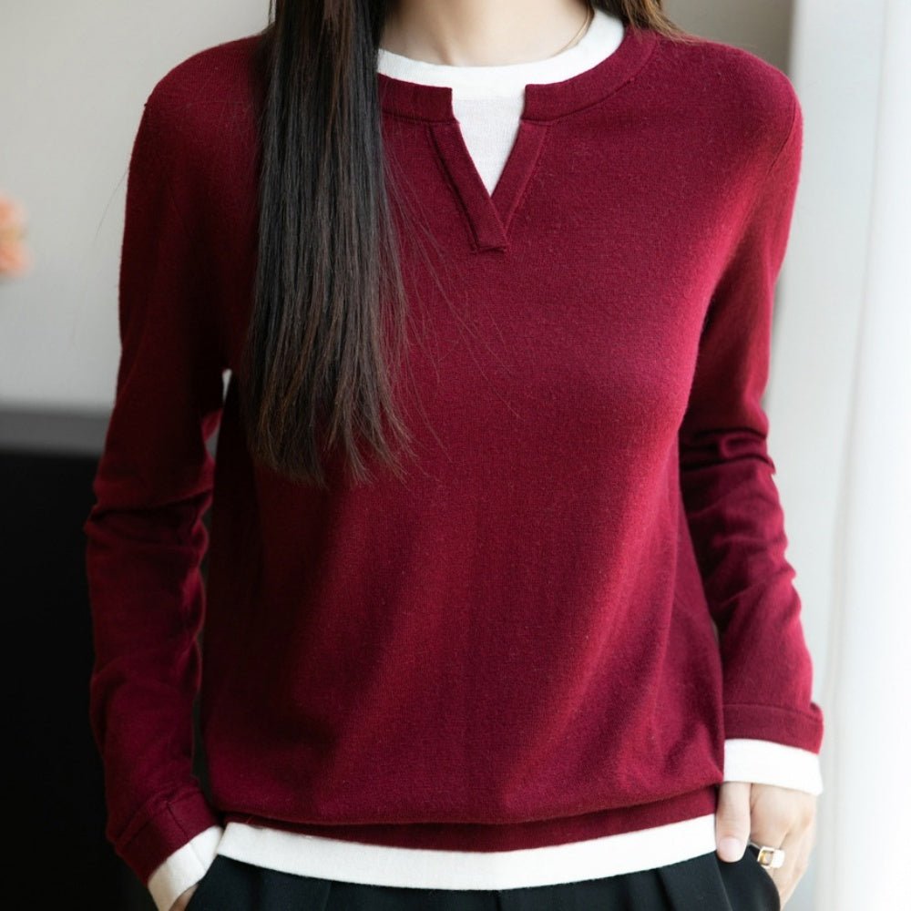 フェイクツーピースニット|オフィスカジュアル レディース 通販【ミレジェネ】