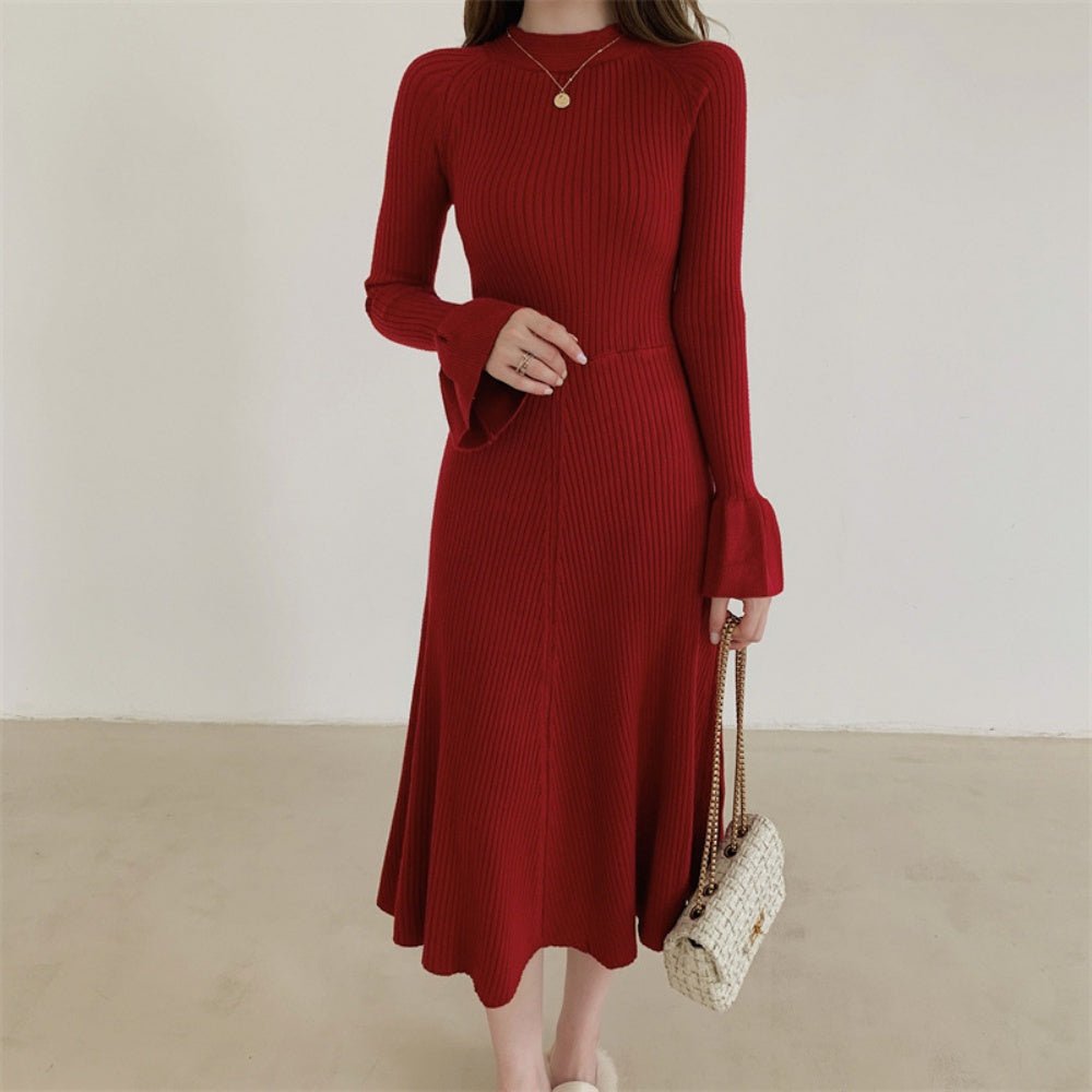 フレアスリーブニットワンピース|オフィスカジュアル レディース 通販【ミレジェネ】