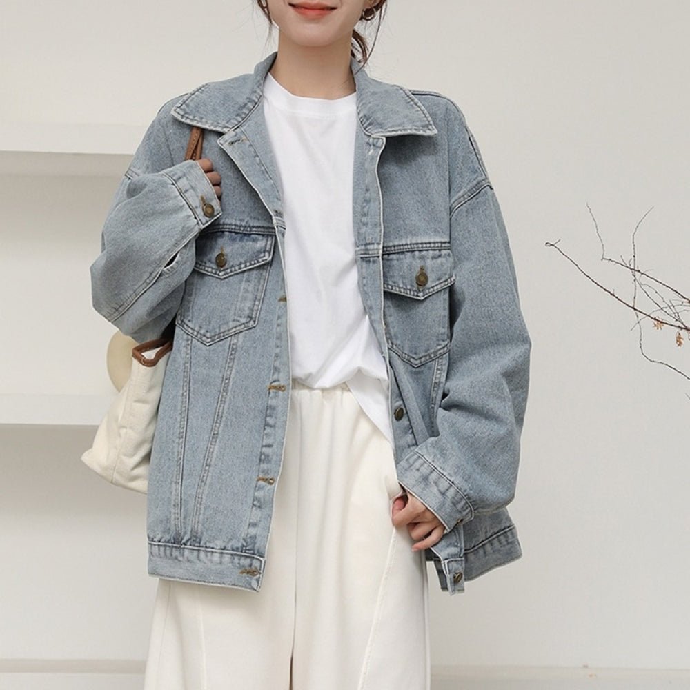 オーバーサイズデニムジャケット|オフィスカジュアル レディース 通販【ミレジェネ】