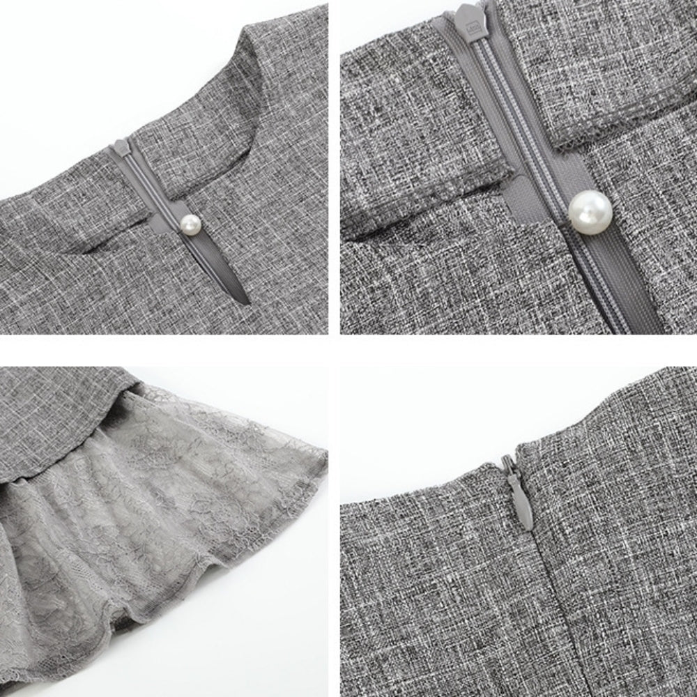 ペプラムオーガンジーセットアップ|オフィスカジュアル レディース 通販【ミレジェネ】