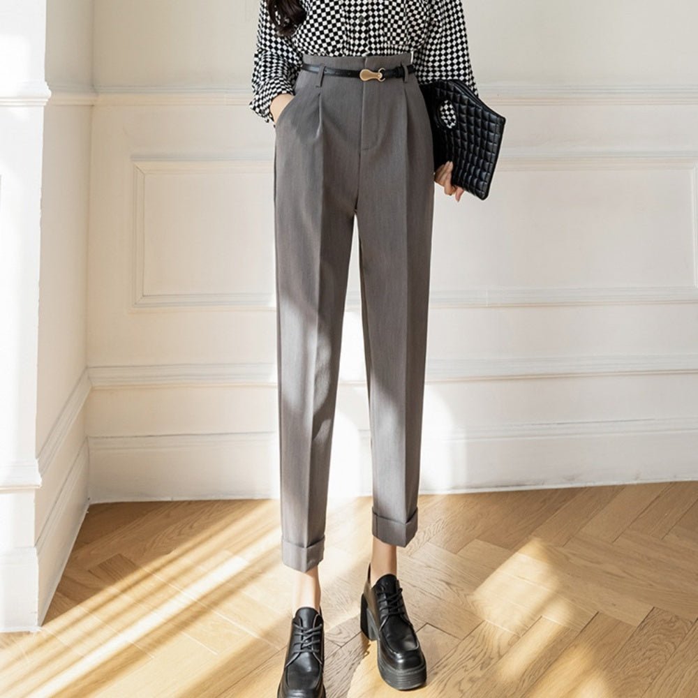 ハイウエストスラックスパンツ|オフィスカジュアル レディース 通販【ミレジェネ】