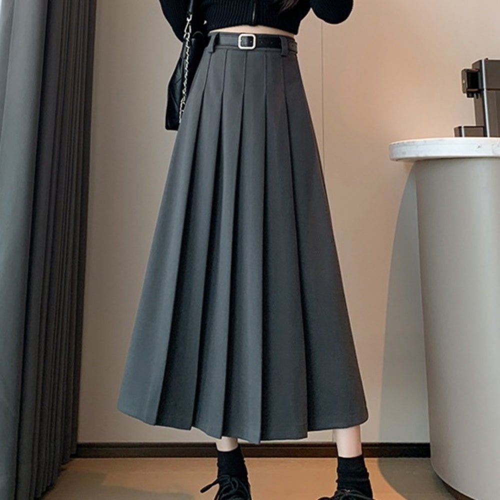 ミモレ丈プリーツスカート|オフィスカジュアル レディース 通販【ミレジェネ】