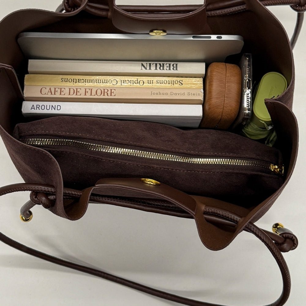 レトロスエードトートバッグ|オフィスカジュアル レディース 通販【ミレジェネ】