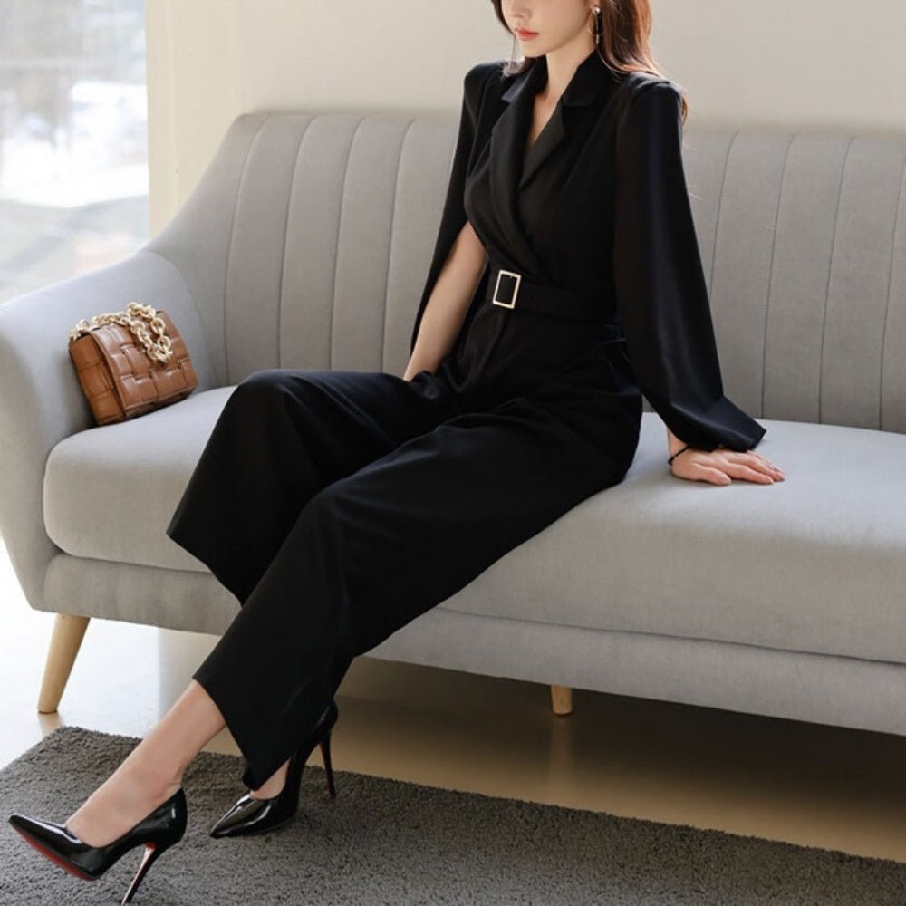 スリットスリーブオールインワン|オフィスカジュアル レディース 通販【ミレジェネ】