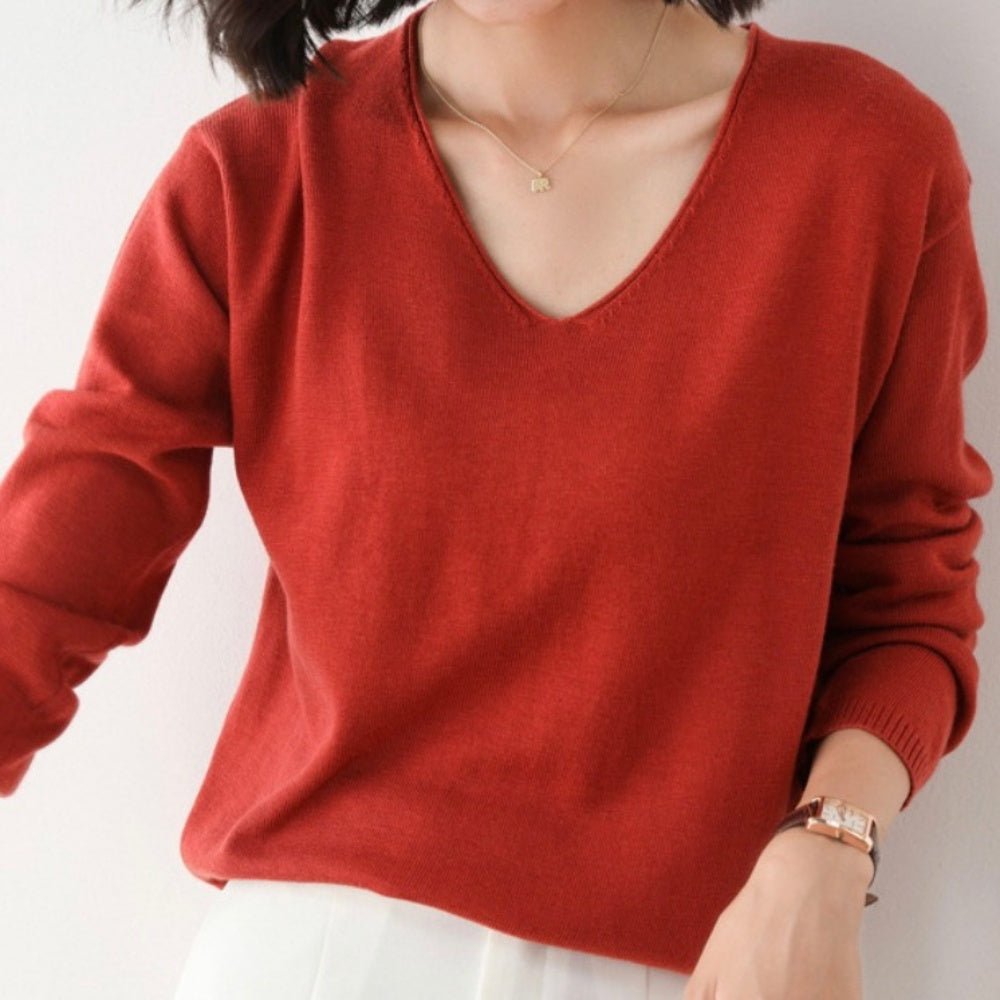 カシミヤ タッチネックセーター|オフィスカジュアル レディース 通販【ミレジェネ】