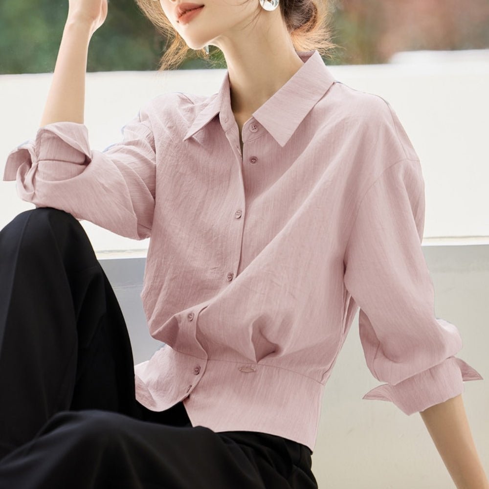 ウエストシェイプブラウス|オフィスカジュアル レディース 通販【ミレジェネ】