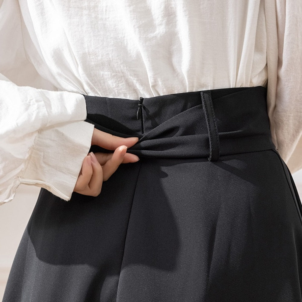 ウエストリボンフレアスカート|オフィスカジュアル レディース 通販【ミレジェネ】