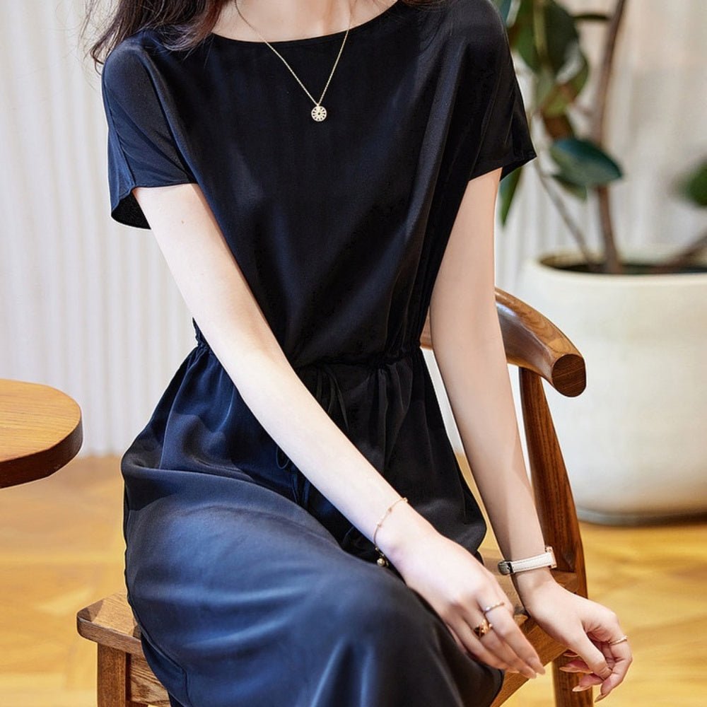 ウエスト切り替えリボンワンピース|オフィスカジュアル レディース 通販【ミレジェネ】