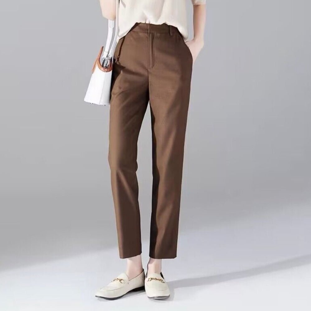 九分丈ストレートパンツ|オフィスカジュアル レディース 通販【ミレジェネ】
