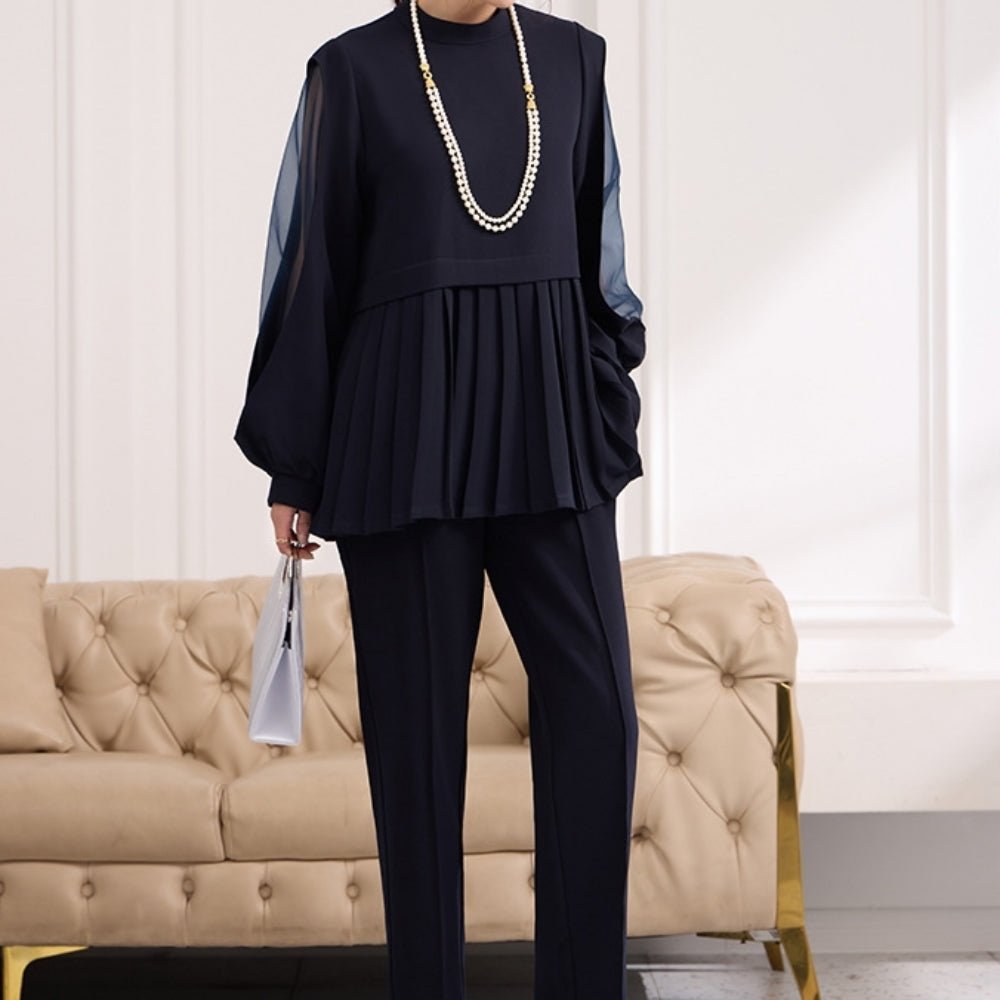 ペプラムシアーエレガントセットアップ|オフィスカジュアル レディース 通販【ミレジェネ】