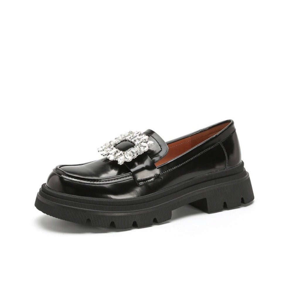 ビジューバックルローファー|オフィスカジュアル レディース 通販【ミレジェネ】