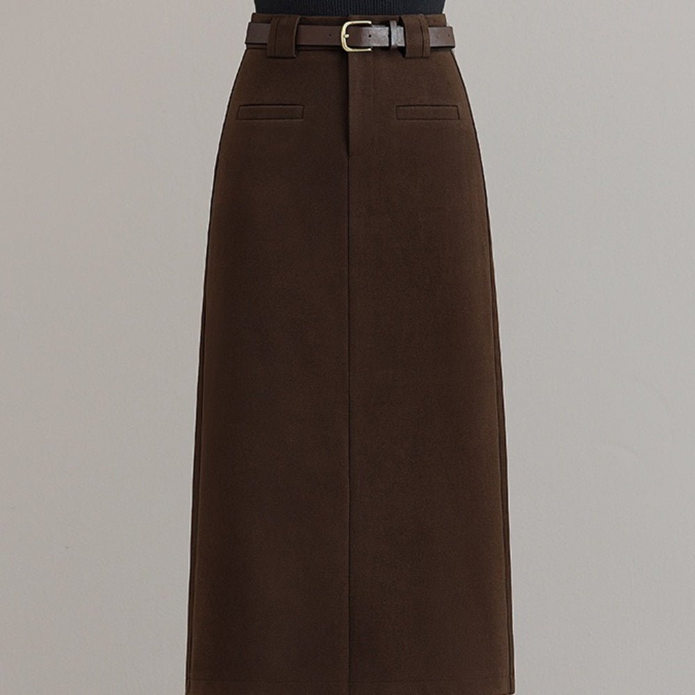 フロントポケットタイトスカート|オフィスカジュアル レディース 通販【ミレジェネ】