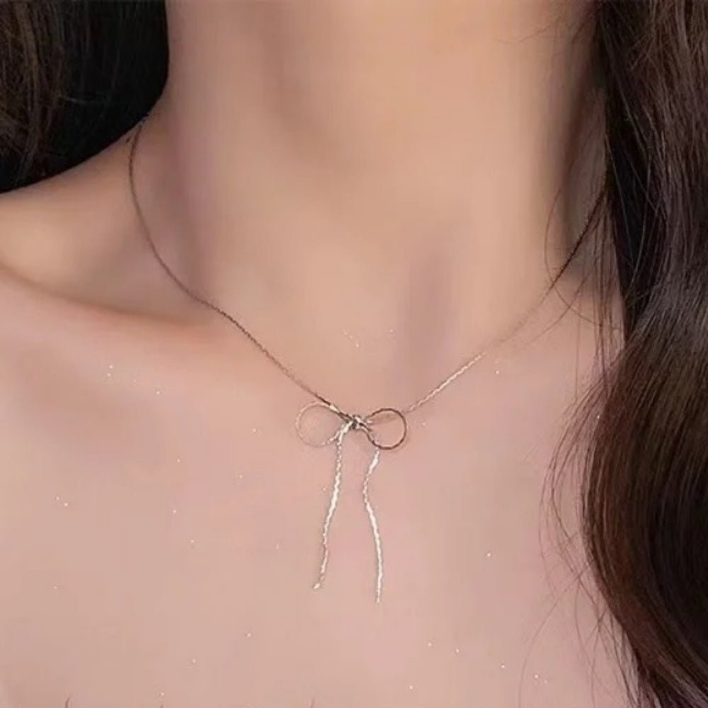 ナローリボンネックレス|オフィスカジュアル レディース 通販【ミレジェネ】