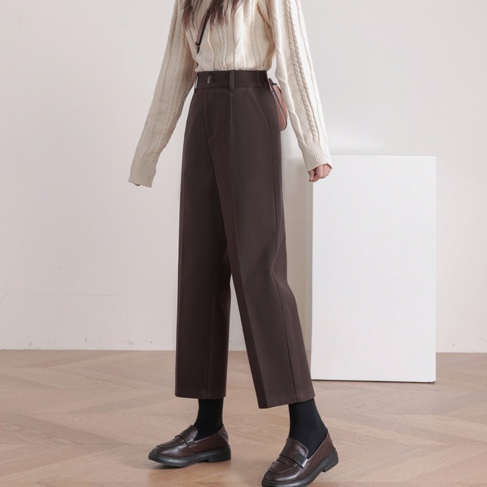 テーパードアンクルタックパンツ|オフィスカジュアル レディース 通販【ミレジェネ】