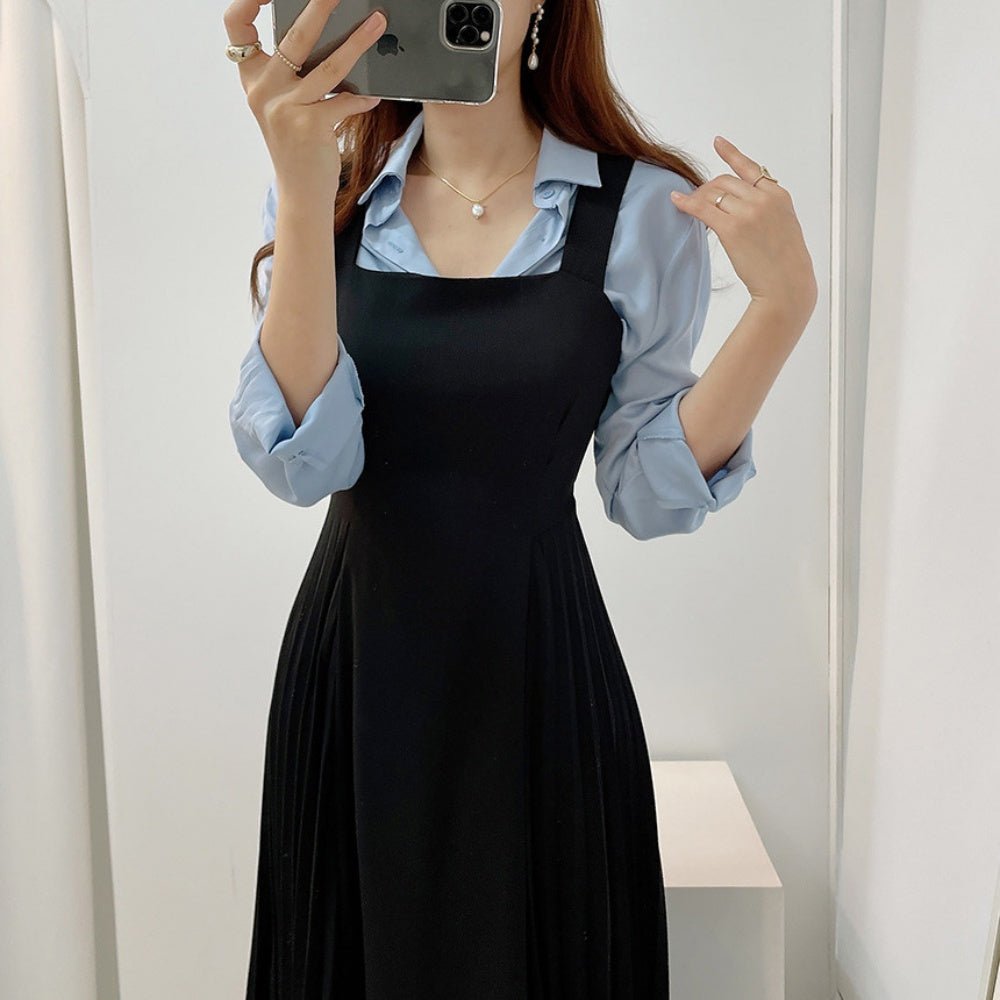 プリーツ切り替えジャンパースカート|オフィスカジュアル レディース 通販【ミレジェネ】