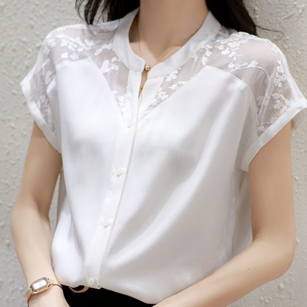 キーカラーレーストップス|オフィスカジュアル レディース 通販【ミレジェネ】