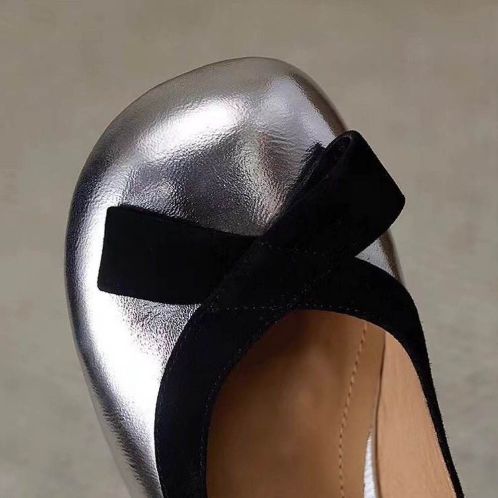 スクエアトゥリボンパンプス|オフィスカジュアル レディース 通販【ミレジェネ】