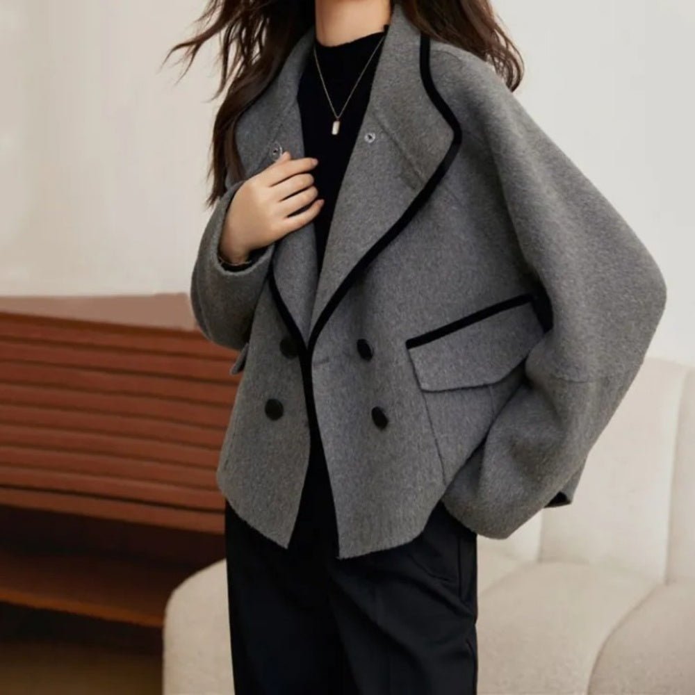 ポケットデザインショートコート|オフィスカジュアル レディース 通販【ミレジェネ】