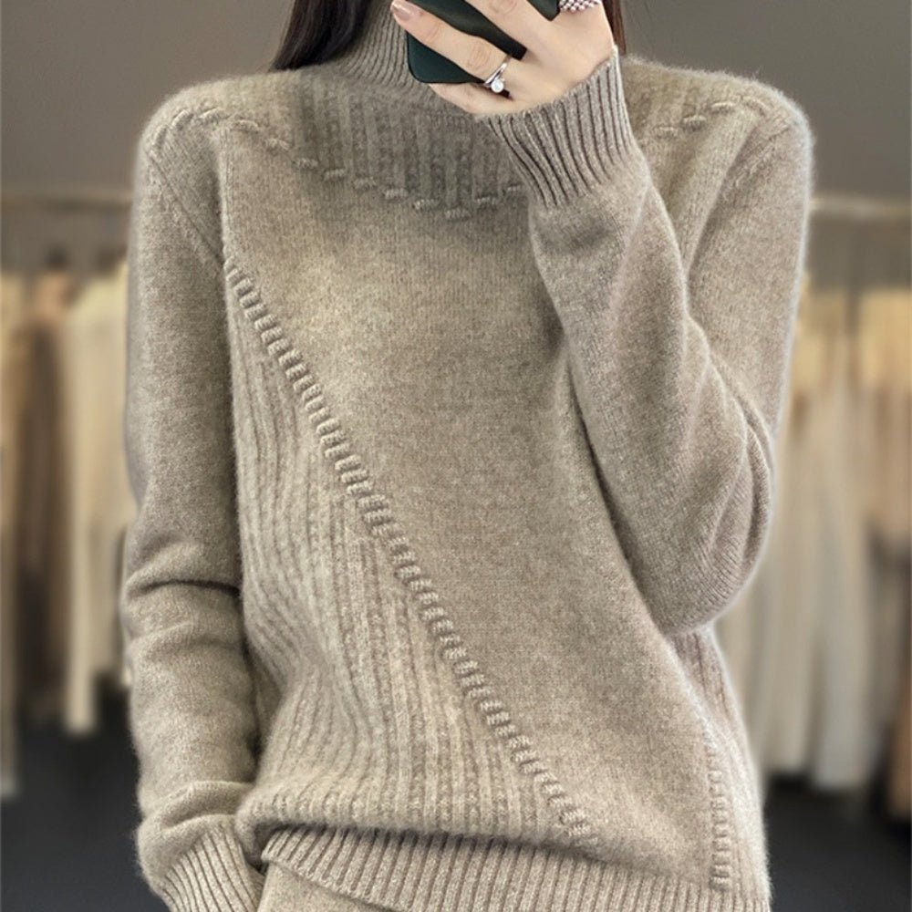 ハイネックニットセーター|オフィスカジュアル レディース 通販 Millennial Generation【ミレジェネ】