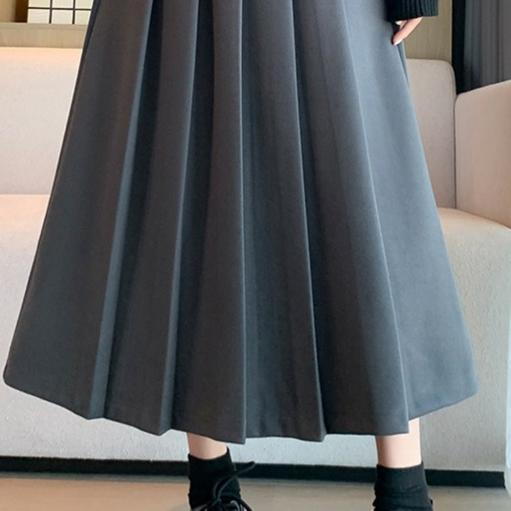 ミモレ丈プリーツスカート|オフィスカジュアル レディース 通販【ミレジェネ】