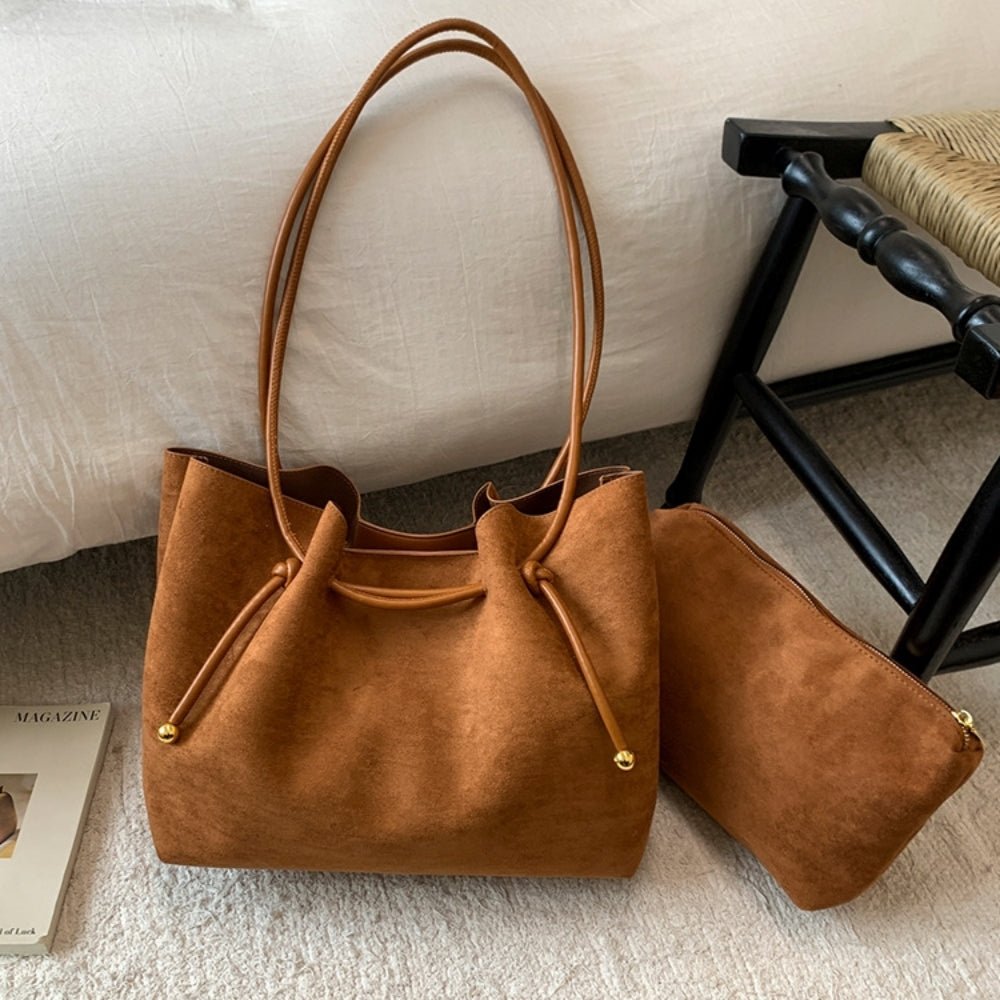 レトロスエードトートバッグ|オフィスカジュアル レディース 通販【ミレジェネ】