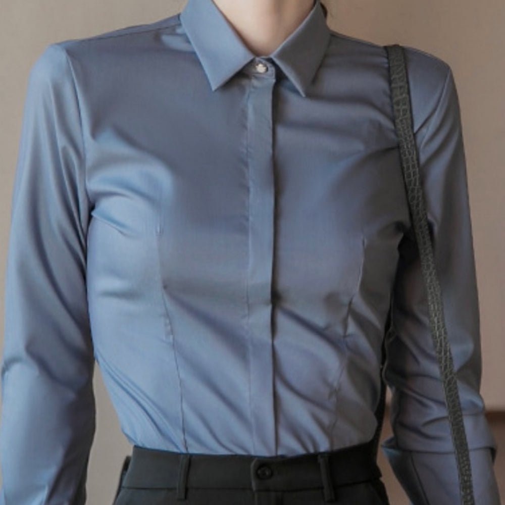 吸水速乾ストレッチシャツ|オフィスカジュアル レディース 通販【ミレジェネ】