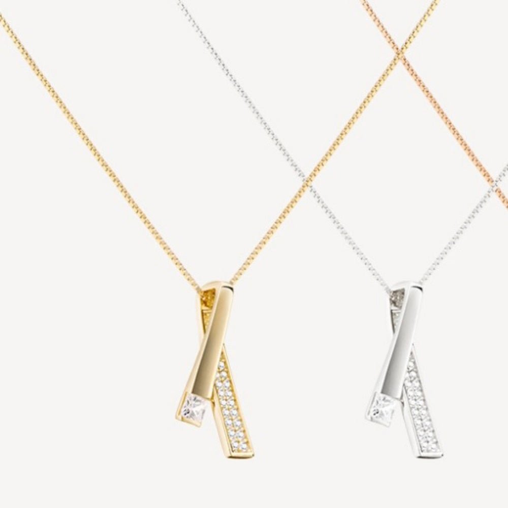 ジルコンアクセントモチーフネックレス|オフィスカジュアル レディース 通販【ミレジェネ】