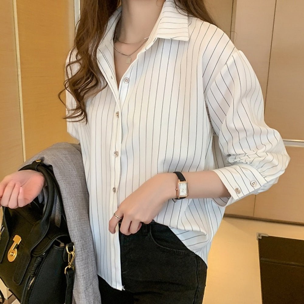 ストライプブラウス|オフィスカジュアル レディース 通販【ミレジェネ】
