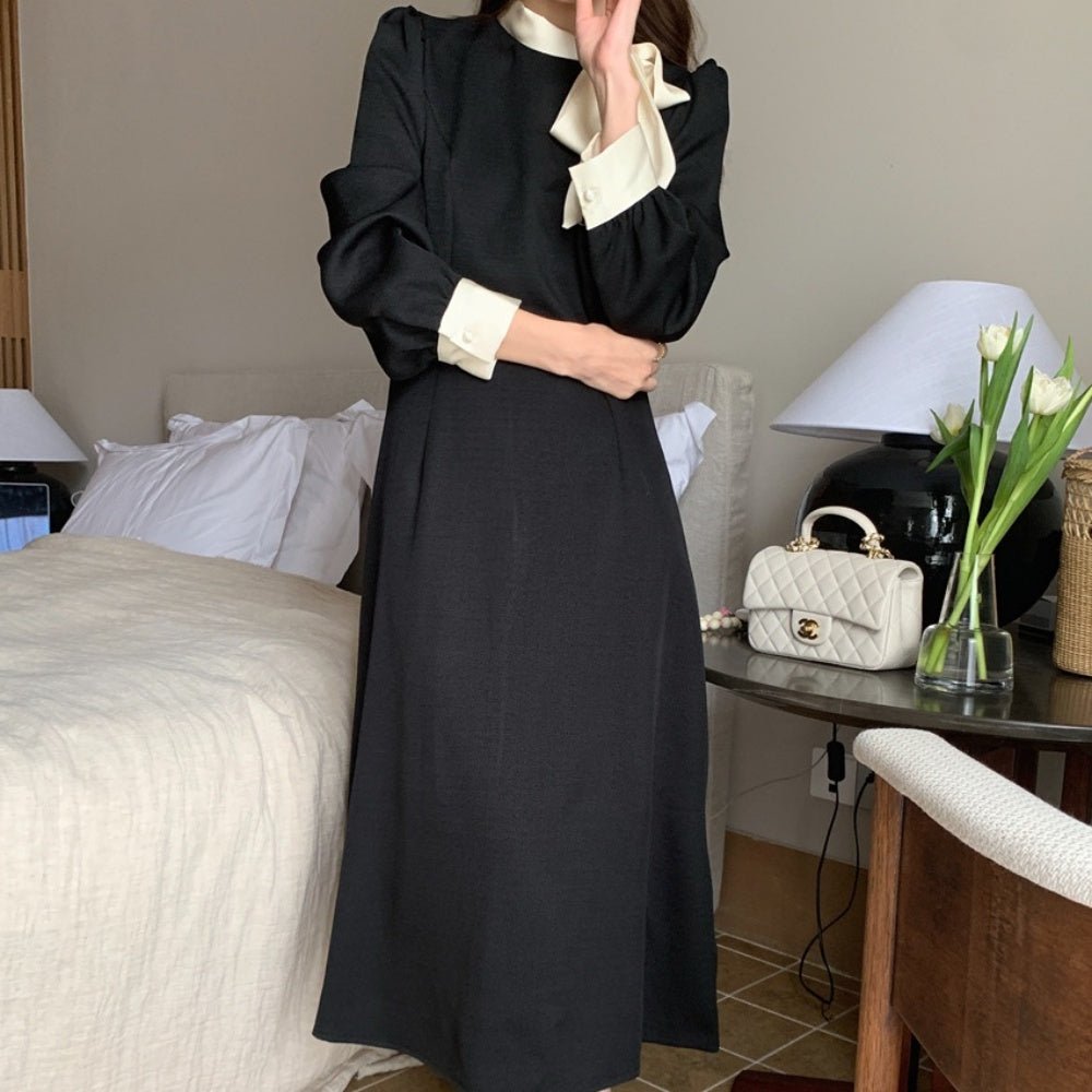 リボンタイミディ丈ワンピース|オフィスカジュアル レディース 通販 Millennial Generation【ミレジェネ】