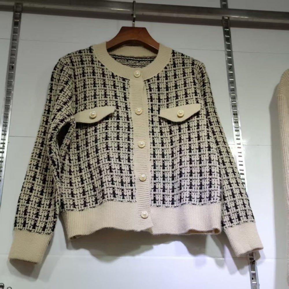 ツイード風配色カーディガン|オフィスカジュアル レディース 通販【ミレジェネ】