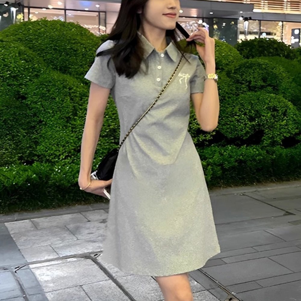 ポロシャツミニワンピ|オフィスカジュアル レディース 通販【ミレジェネ】