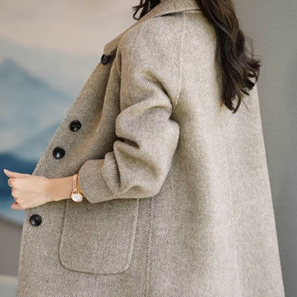 デザイン配置ボタンステンカラーコート|オフィスカジュアル レディース 通販【ミレジェネ】